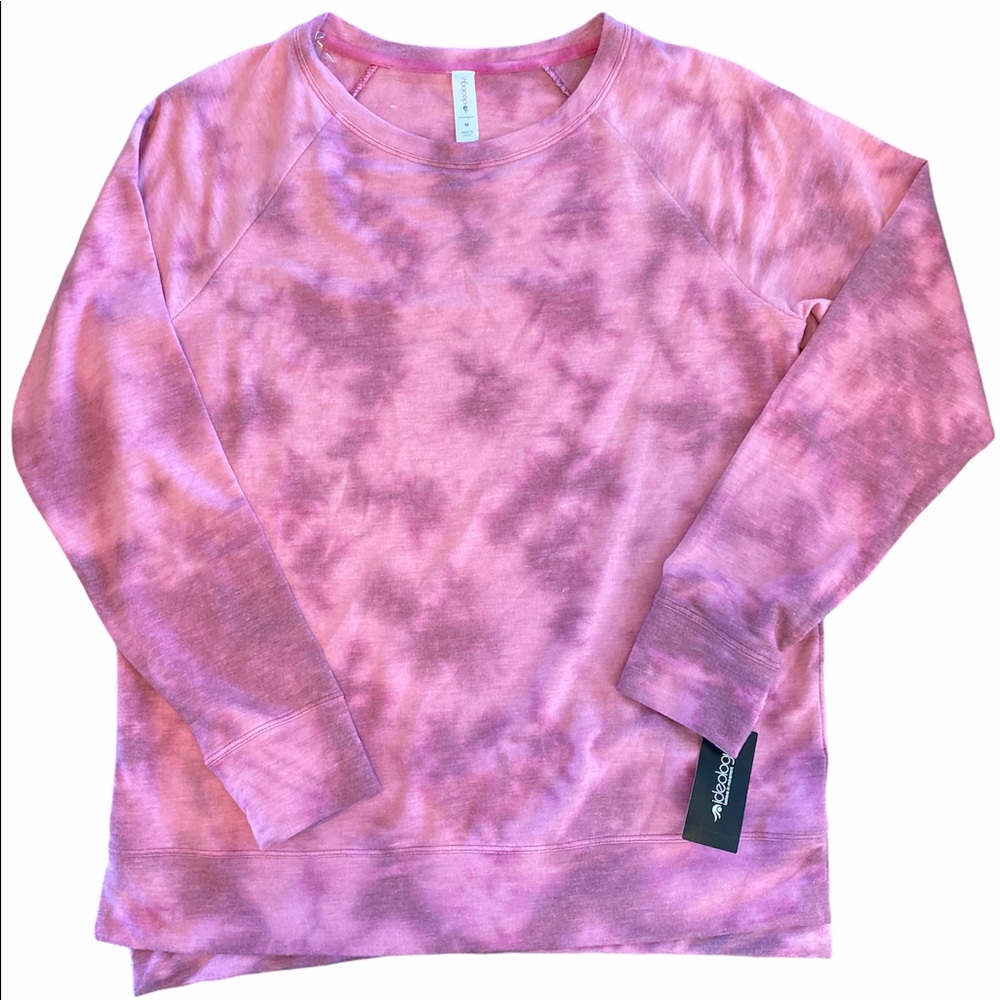 Ideology Women's Tie-Dye High-Low Hem Top D8